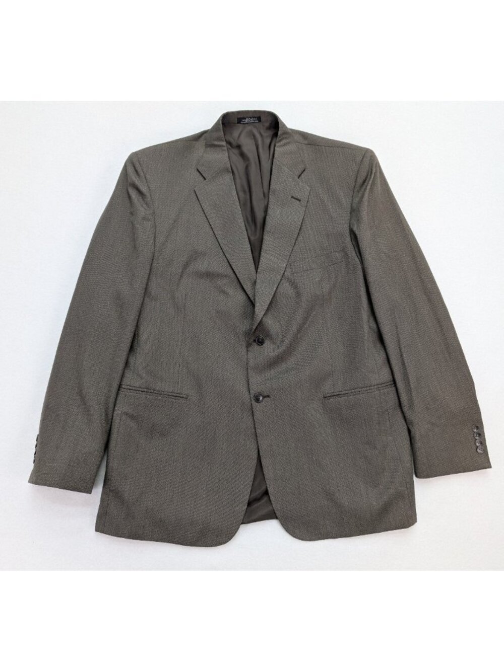 Towncraft Men's Blazer Jacket Sport Coat Size 46L Brown Wool Blend